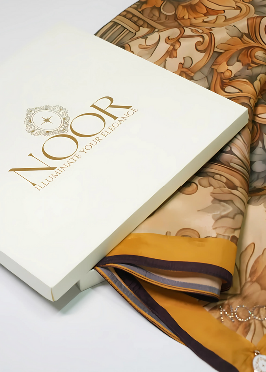 SCARF-OCHRE YELLOW ( 36X36 )
