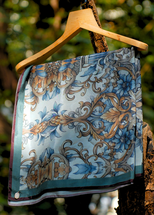 SCARF-TEAL (35X70)