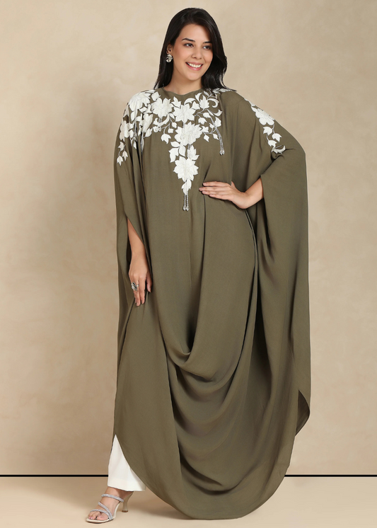 ZAHRA-OLIVE GREEN